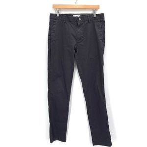 SPOKE Men’s Sharps Cotton Blend Regular Thigh Chinos Build B Size 33 Dark Gray